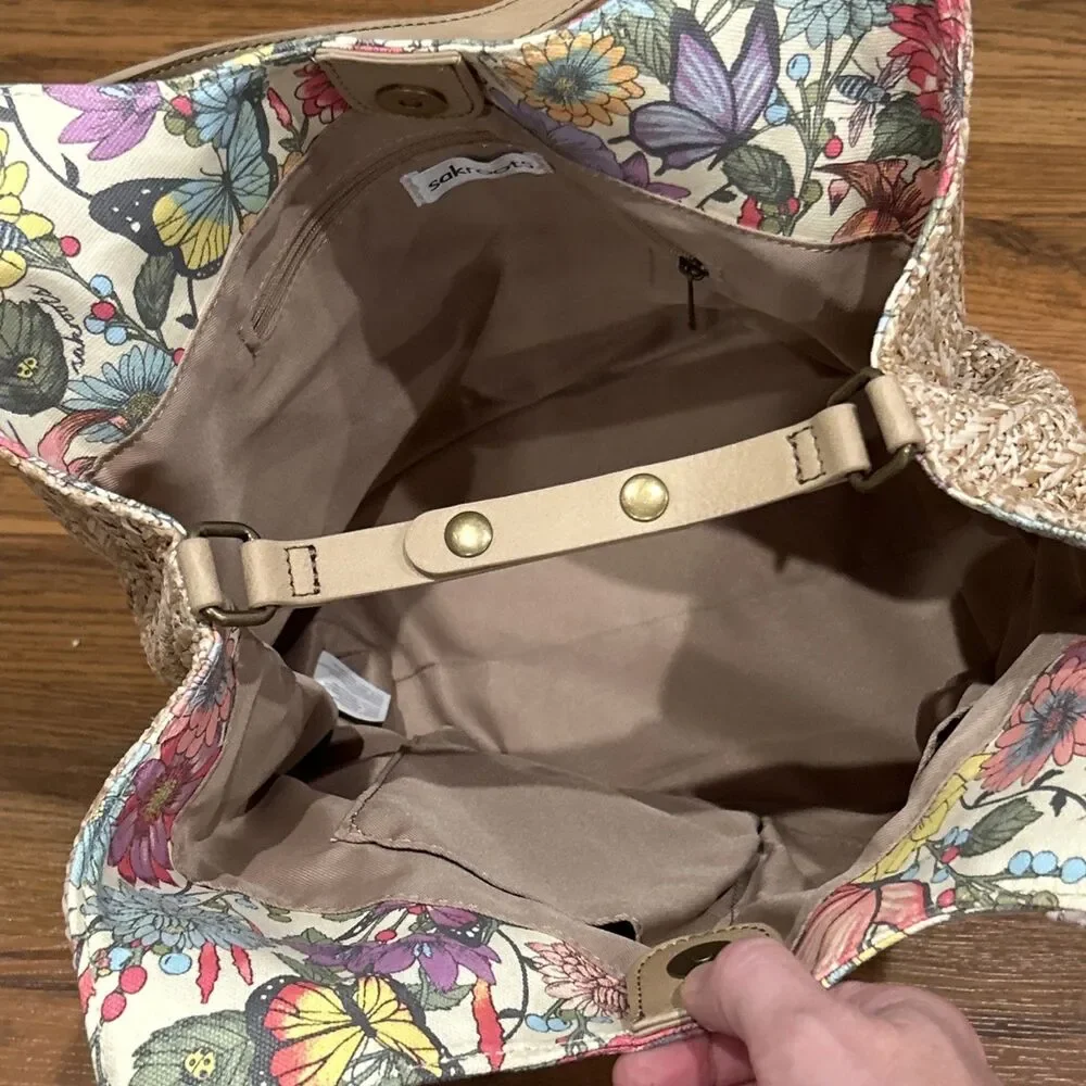 Sakroots Artist Circle Roma Shopper Tote Bag Purse Floral Boho Shoulder